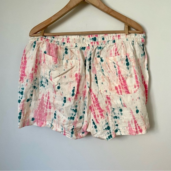 Old Navy High-Waisted Tie-Dye Linen-Bend Shorts Size Large - Picture 5 of 9